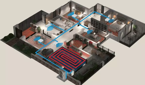 The difference between central air-conditioning 